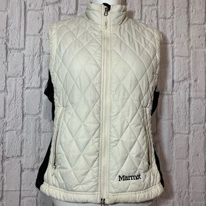 MARMOT Quilted Puff Vest Diamond White Active Coat